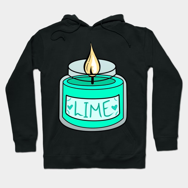 Cute Lime Green Candle Hoodie by ROLLIE MC SCROLLIE